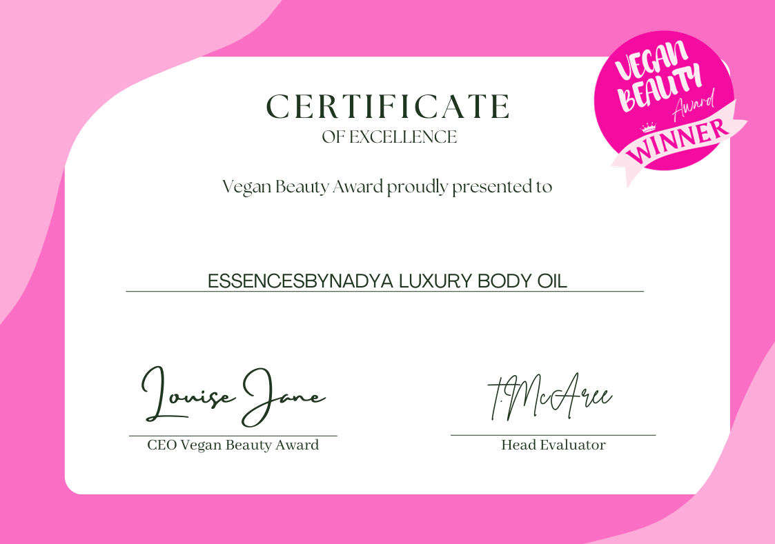 vegan beauty award winner body oil